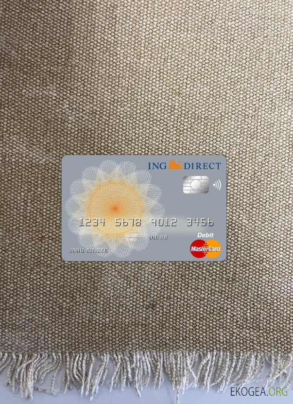 Australie Ing Direct bank master card photolook recto